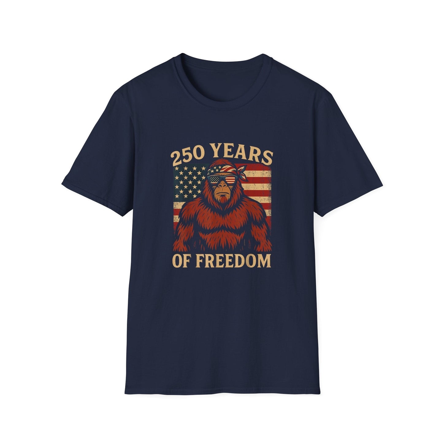Patriotic Squatchin’ for Freedom – 250 Years Strong T-Shirt