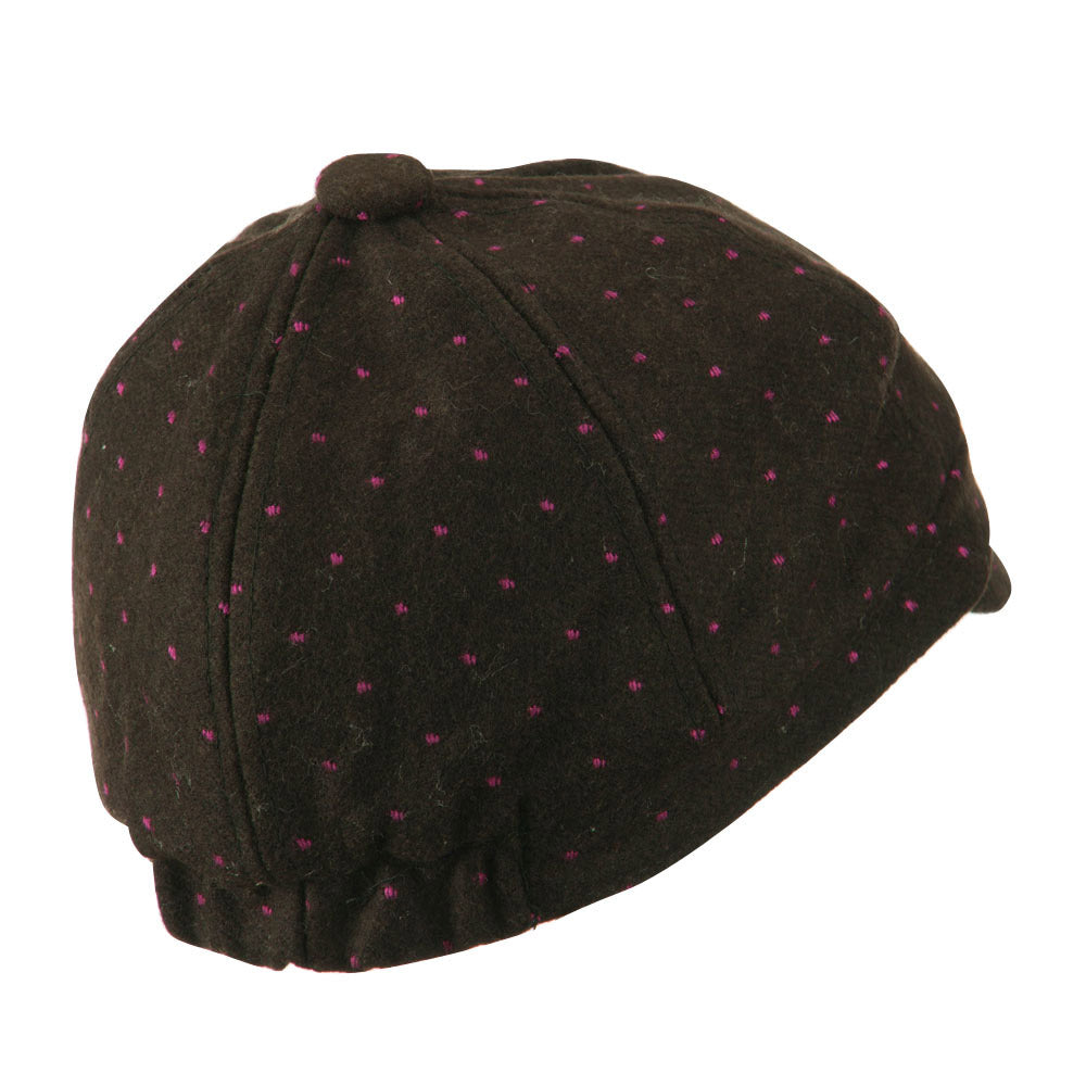 Girl's Polka Dots Bow Cabby Cap