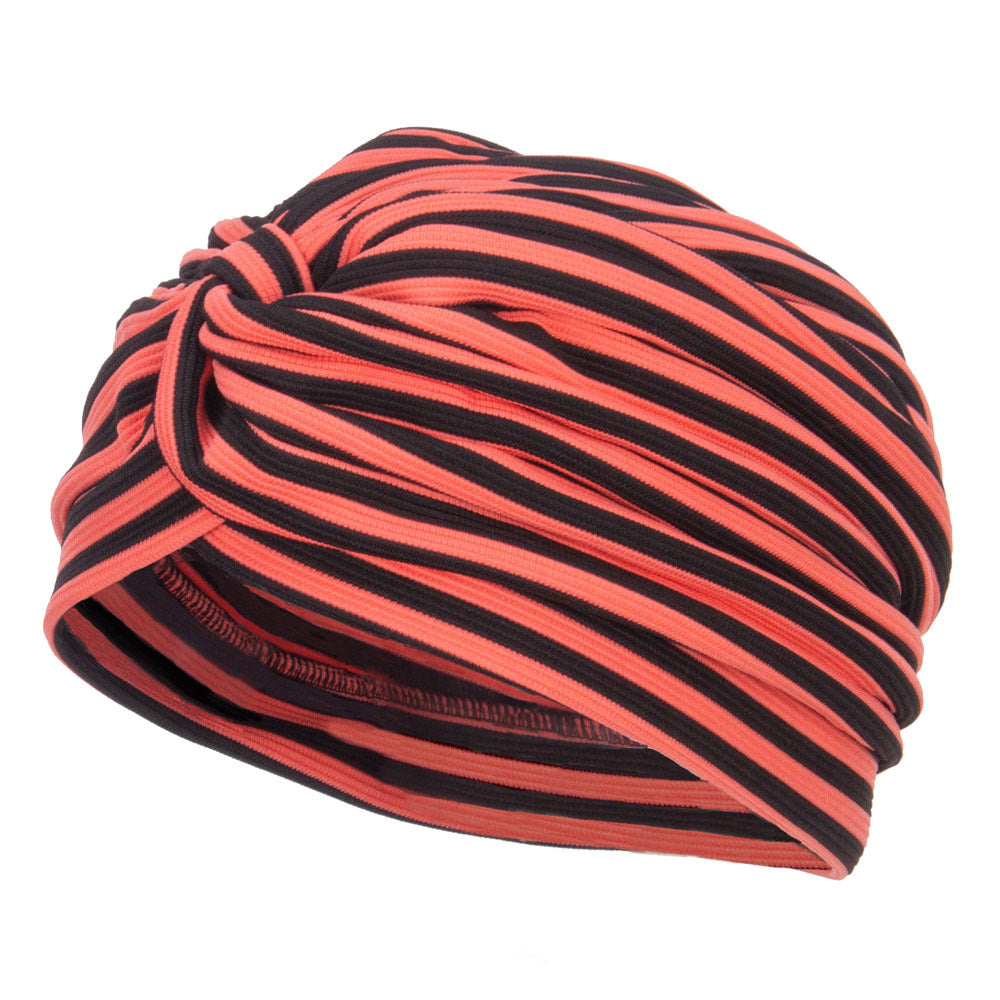 Women's Striped Turban Hat