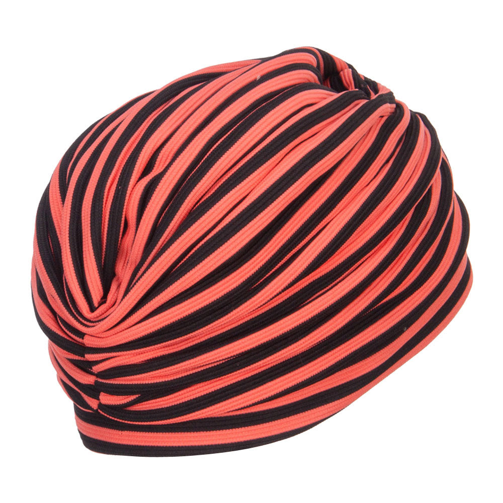 Women's Striped Turban Hat