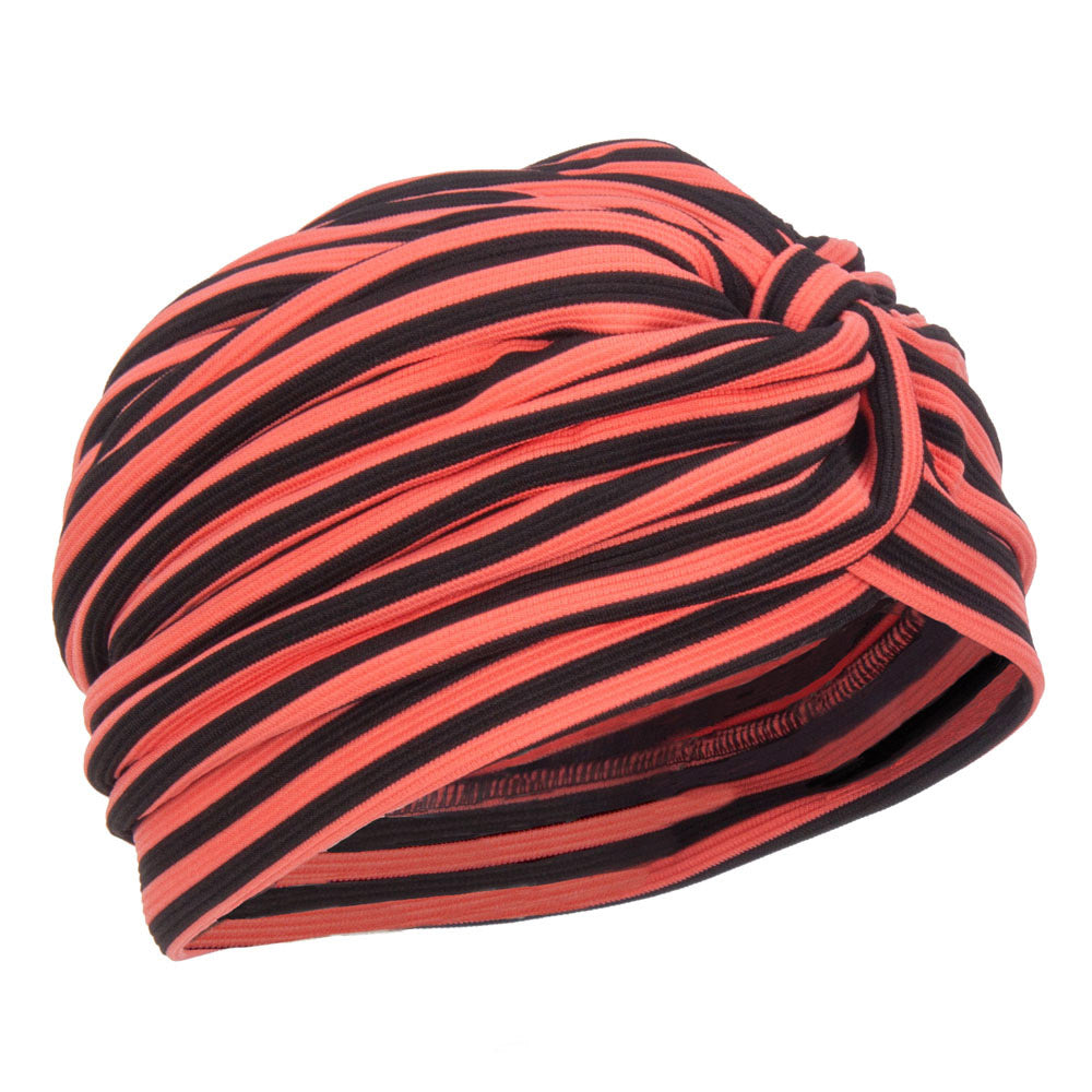 Women's Striped Turban Hat