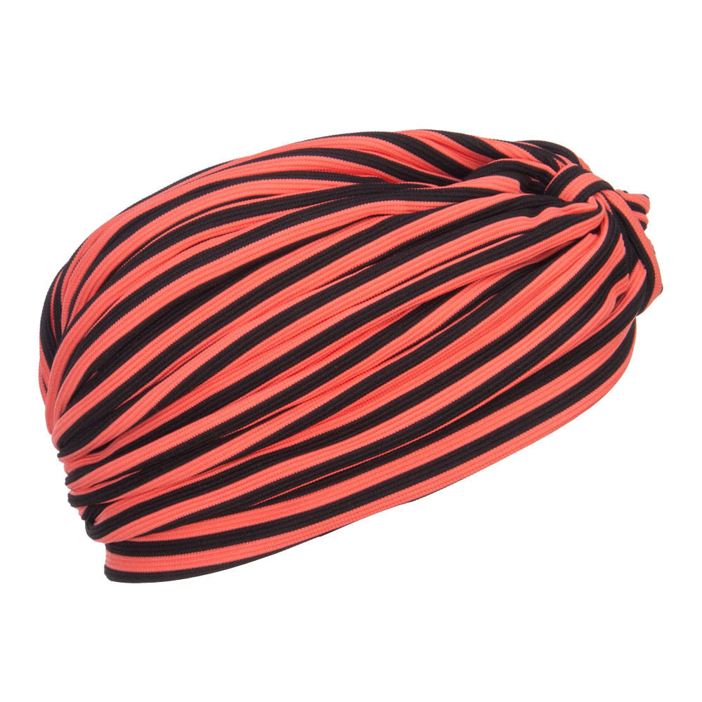 Women's Striped Turban Hat
