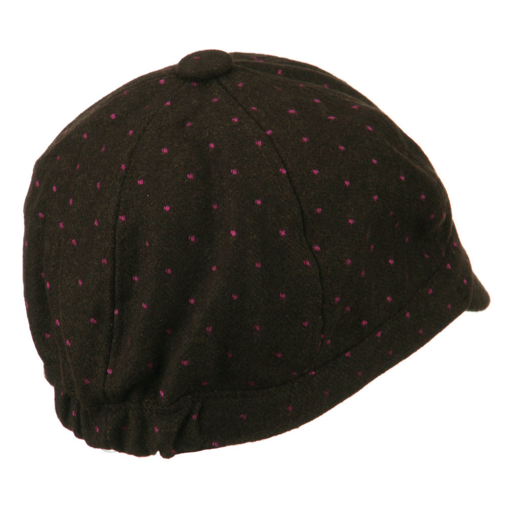 Gaby Polka Dot Bow Cabbie Cap