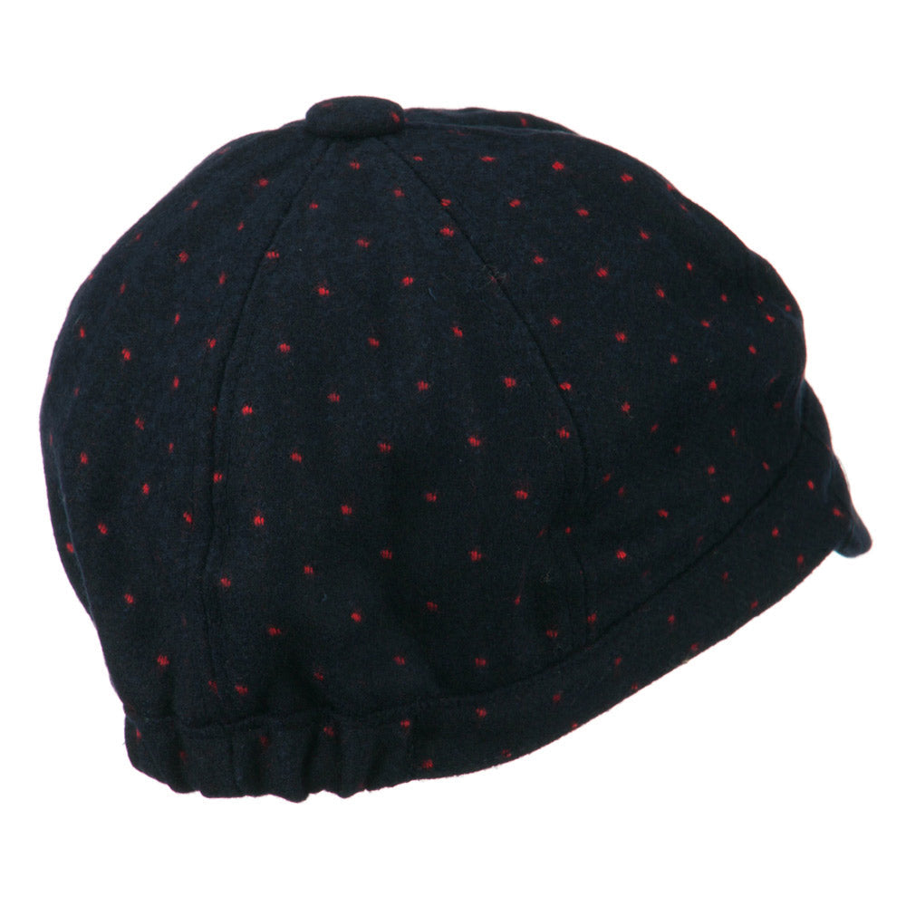 Gaby Polka Dot Bow Cabbie Cap