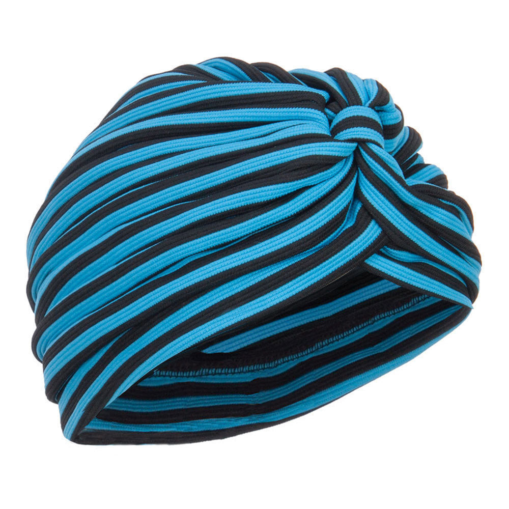 Women's Striped Turban Hat