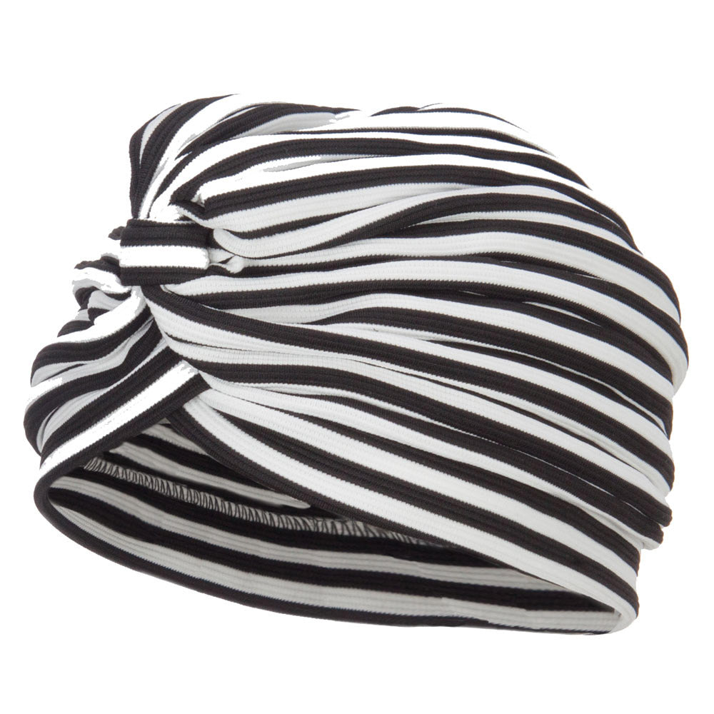 Women's Striped Turban Hat