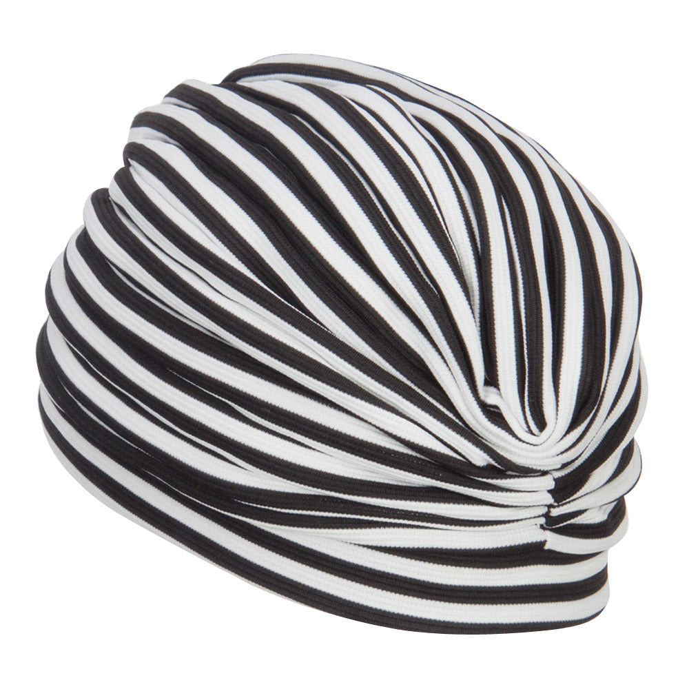 Women's Striped Turban Hat
