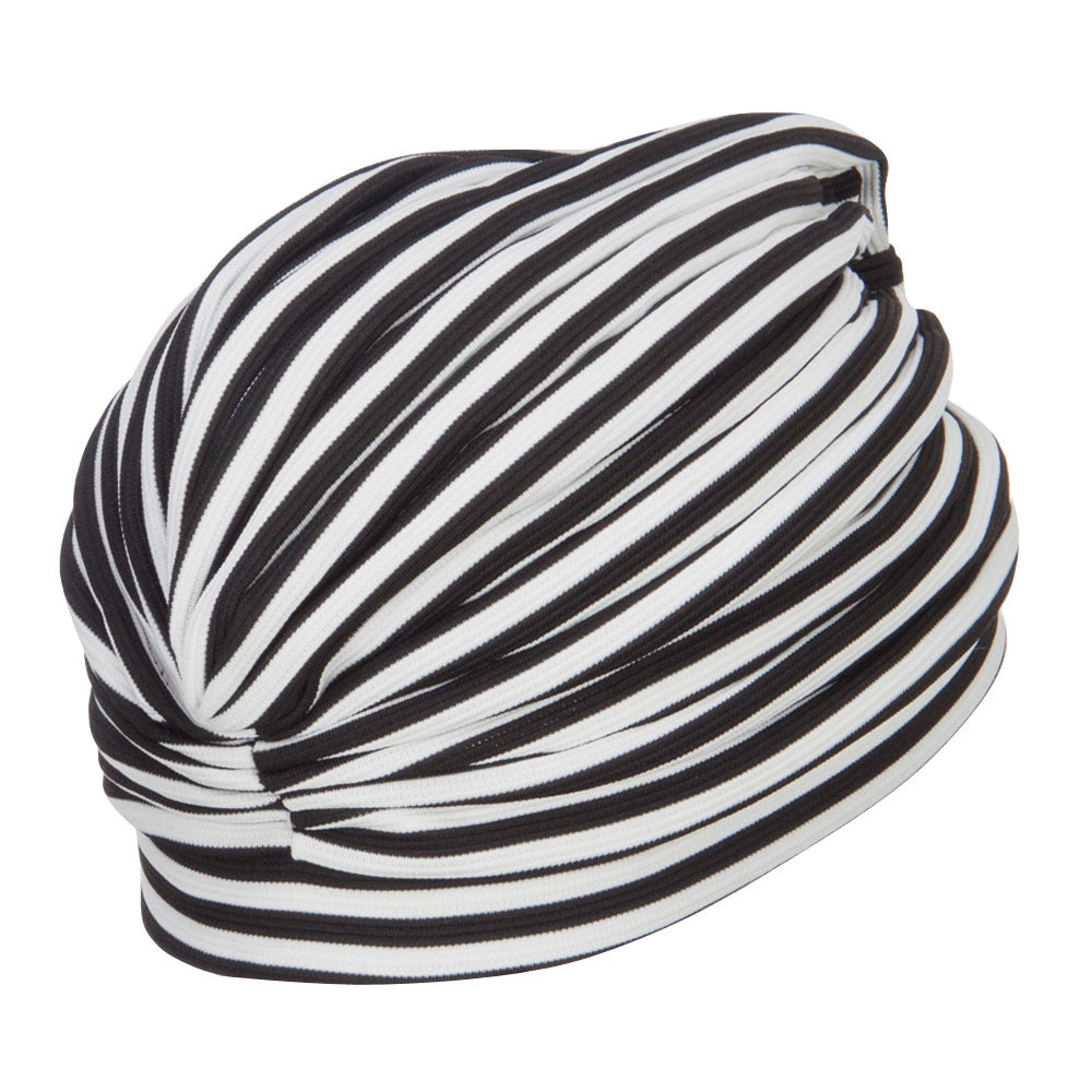 Women's Striped Turban Hat