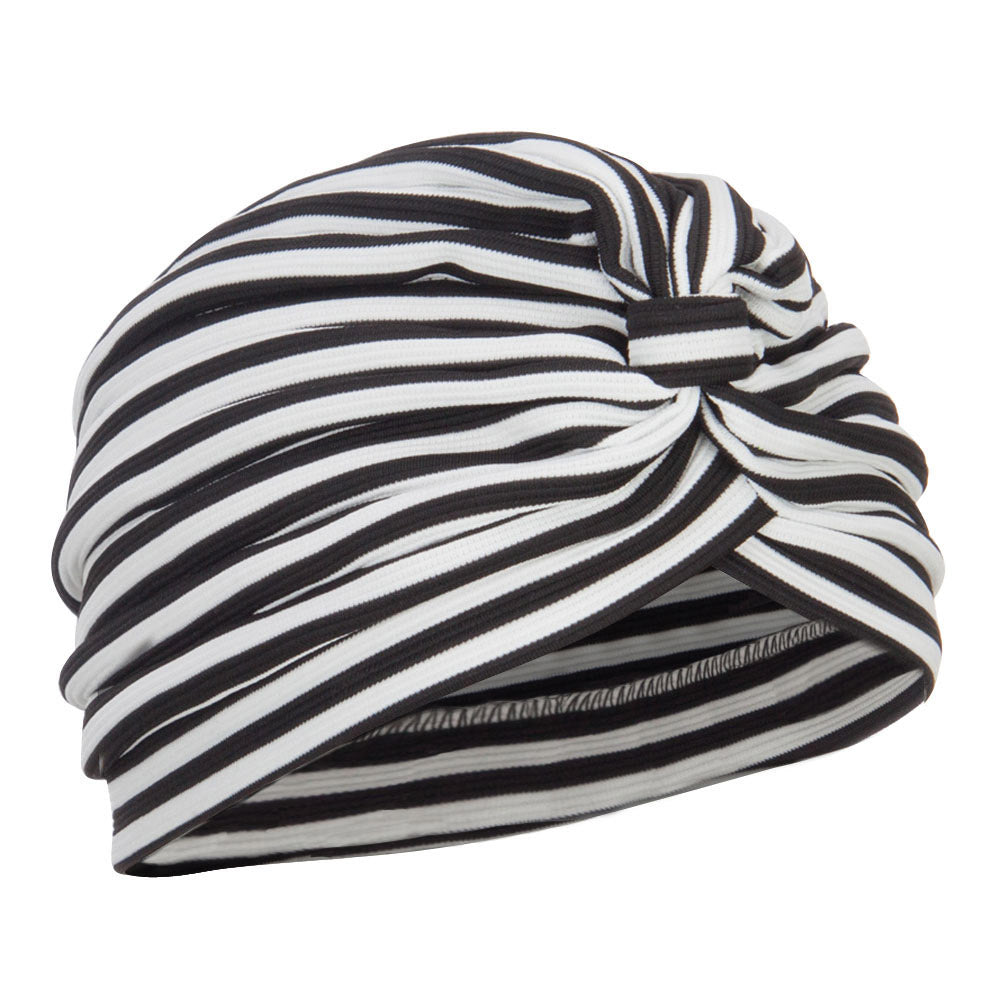 Women's Striped Turban Hat