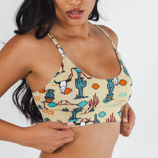 The Mirage | Western Cactus Boob Hammock™ Scoop Bralette