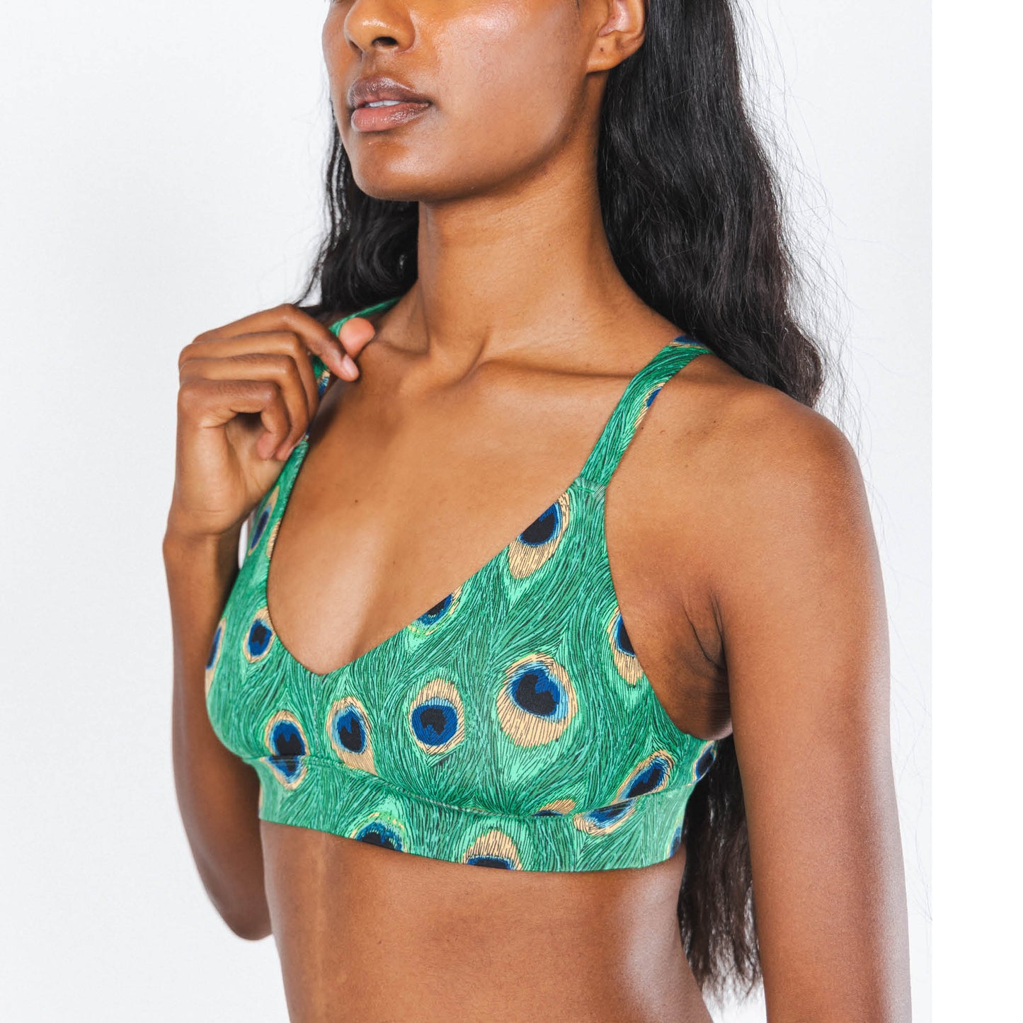 The Fancy Feather | Peacock Boob Hammock™ Busty Bralette