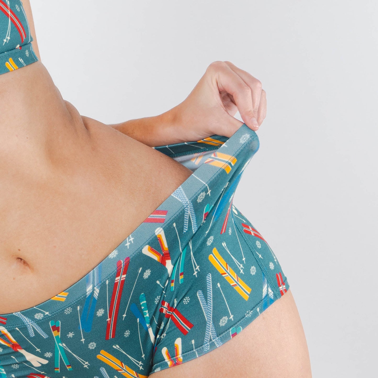 The Ski In Ski Out | Retro Ski Modal Boyshort Underwear