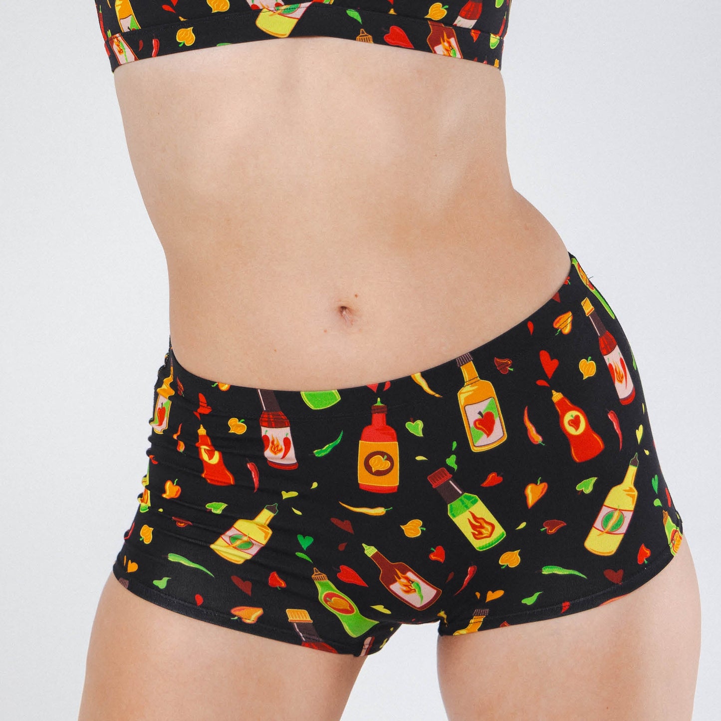 The Gotcha Sriracha | Hot Sauce Modal Boyshort Underwear