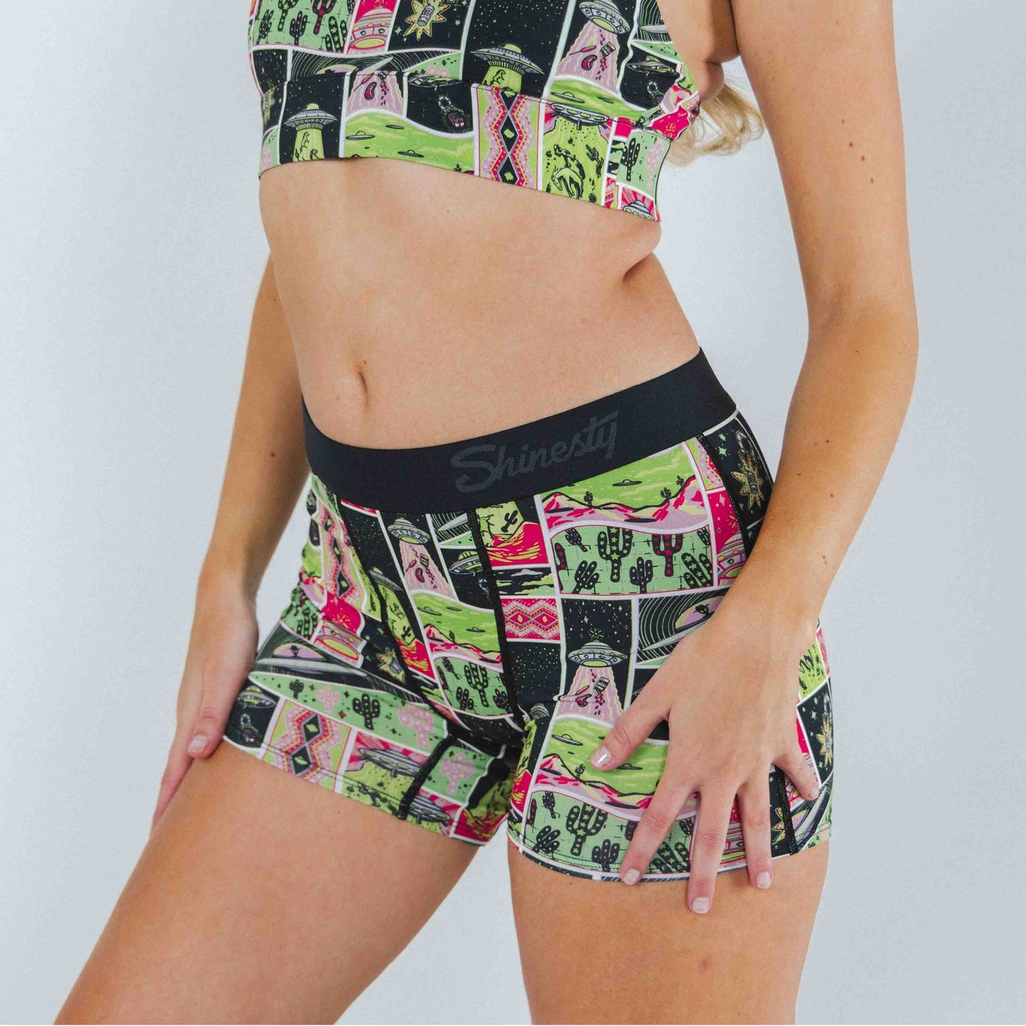 The Area 51 | Retro-Futuristic Alien Women’s Boxers