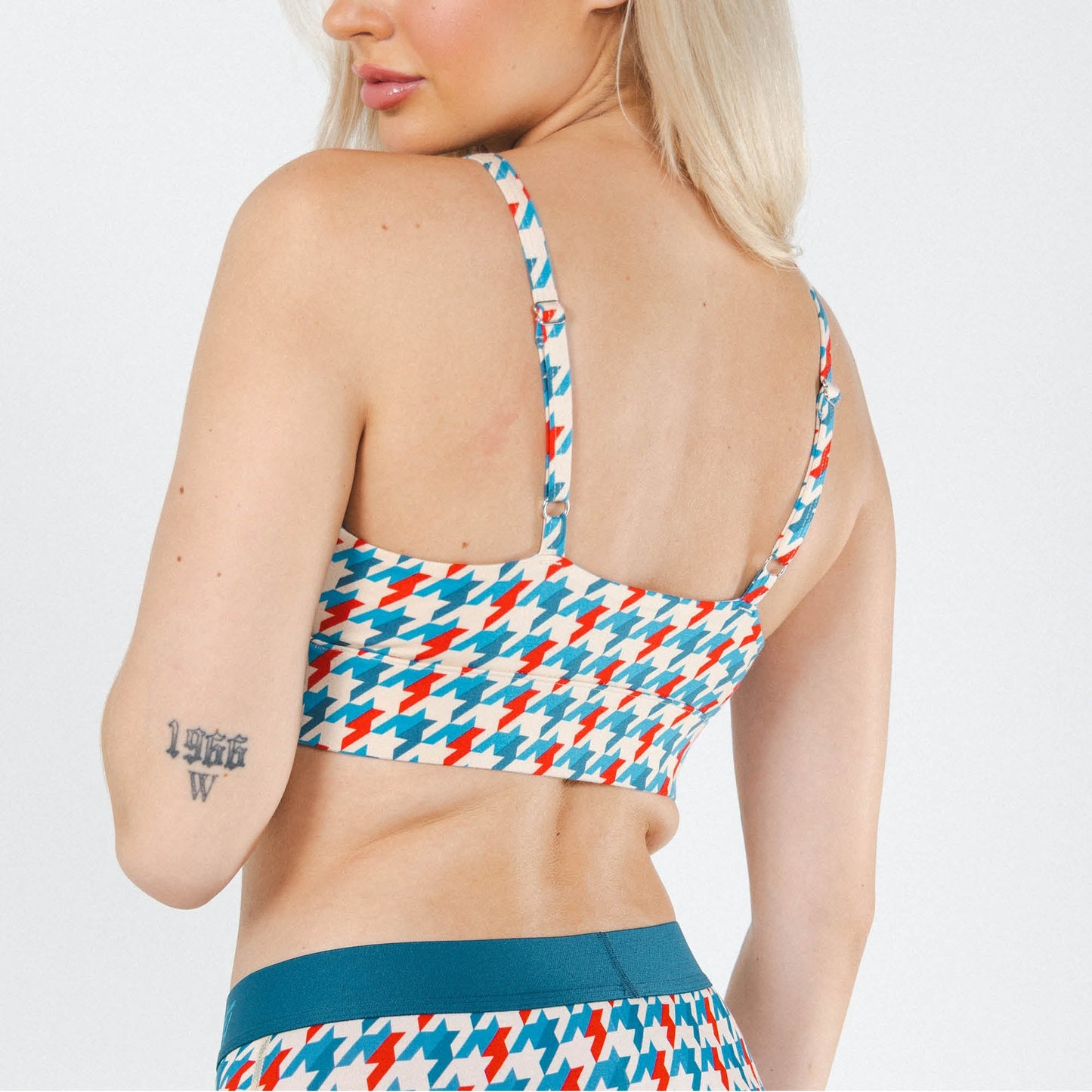 The Swanky | Retro Houndstooth Boob Hammock™ Scoop Bralette
