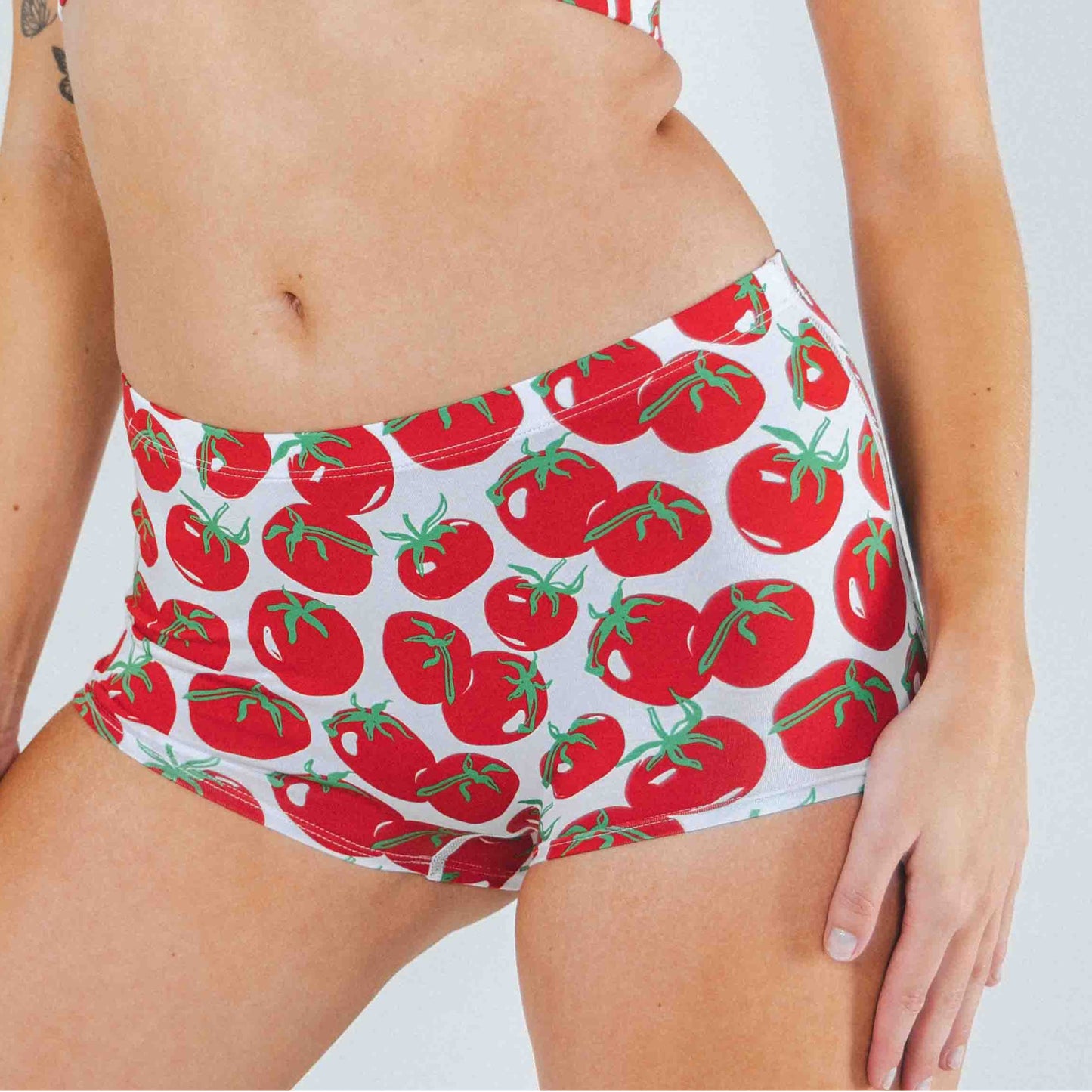 The Roma | Tomato Modal Boyshort Underwear