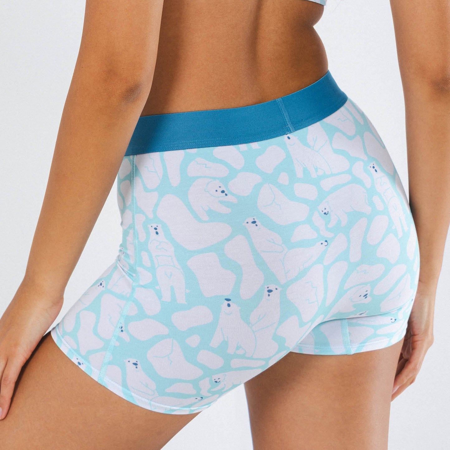 The Polar Polka | Polar Bear Scene Women’s Boxers