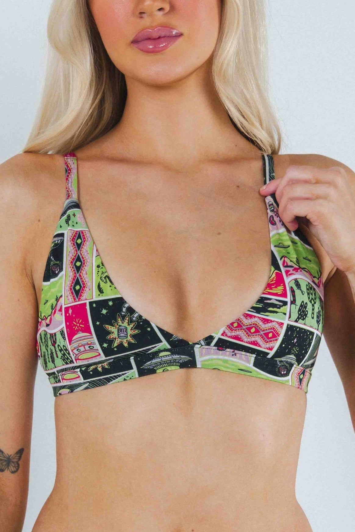 The Area 51 | Retro-Futuristic Alien Boob Hammock™ Triangle Bralette