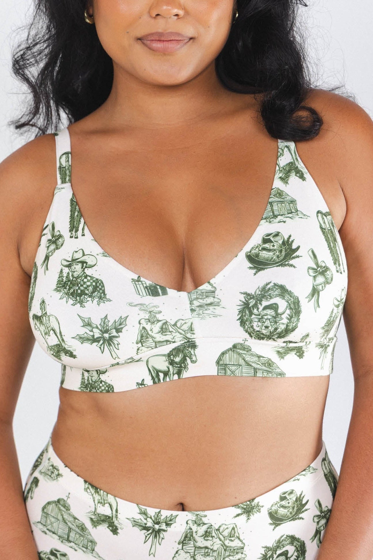 The Western Wonderland | Western Toile Boob Hammock™ Busty Bralette