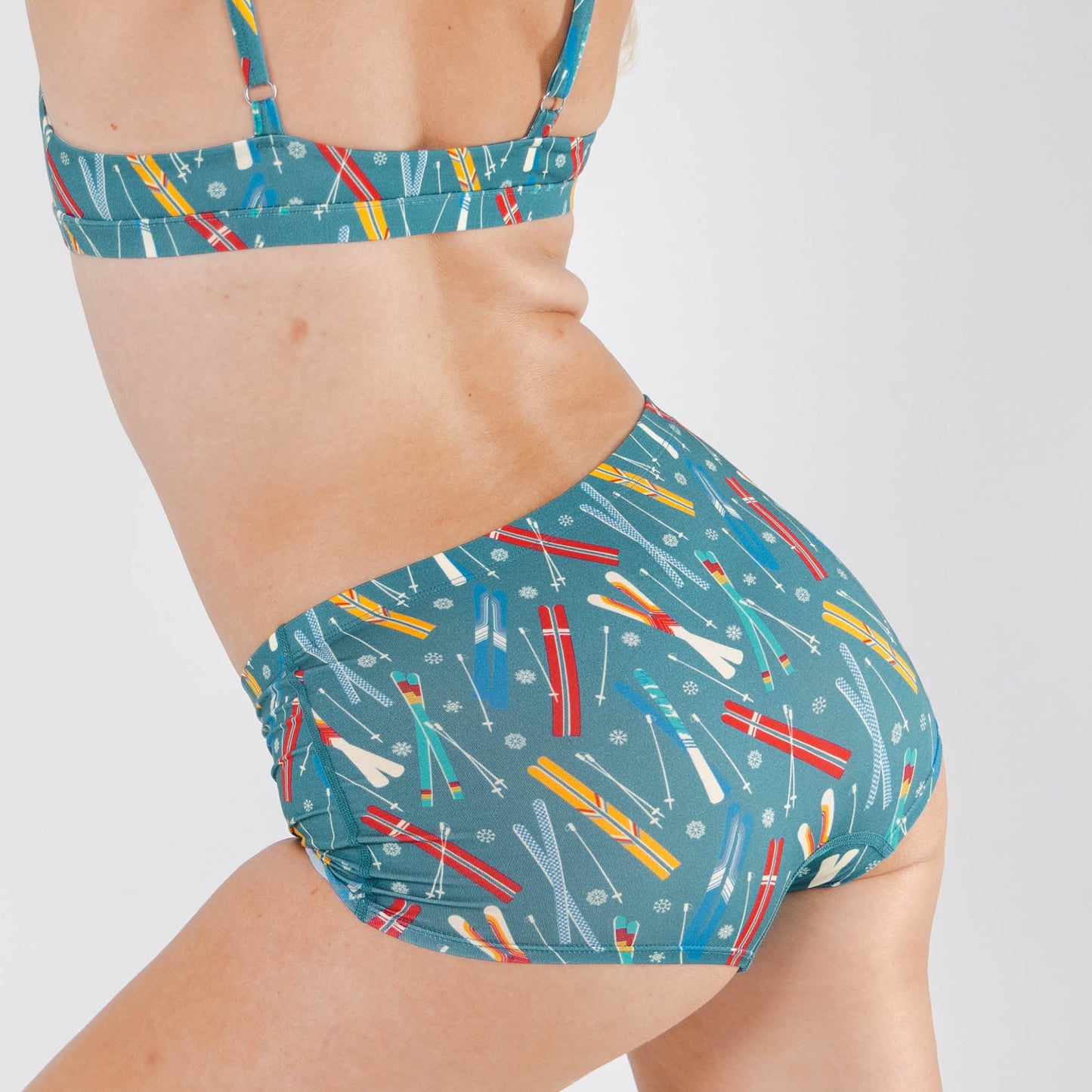 The Ski In Ski Out | Retro Ski Modal Boyshort Underwear