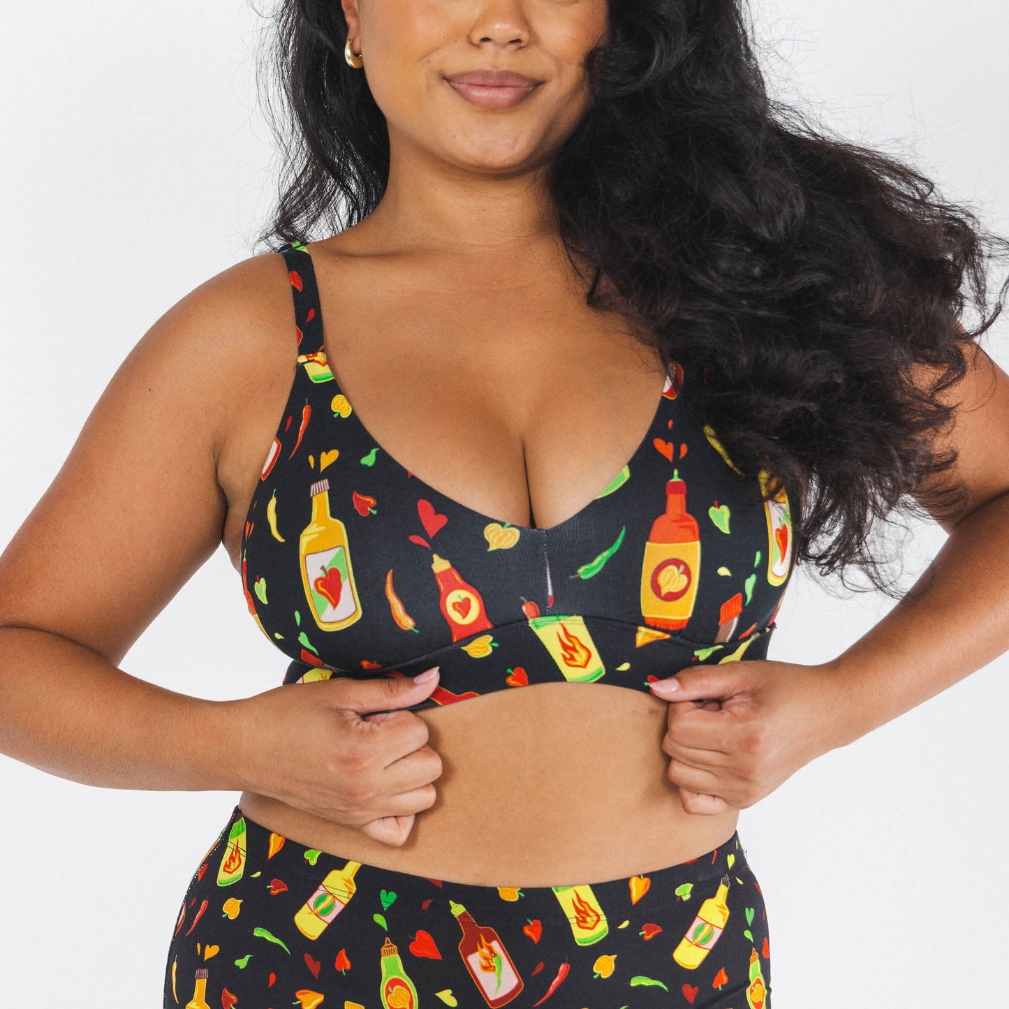 The Gotcha Sriracha | Hot Sauce Boob Hammock™ Plunge Bralette
