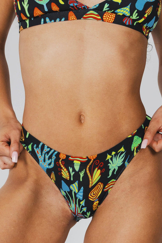 The Super Shroom | Neon Mushrooms Modal Bikini Underwear