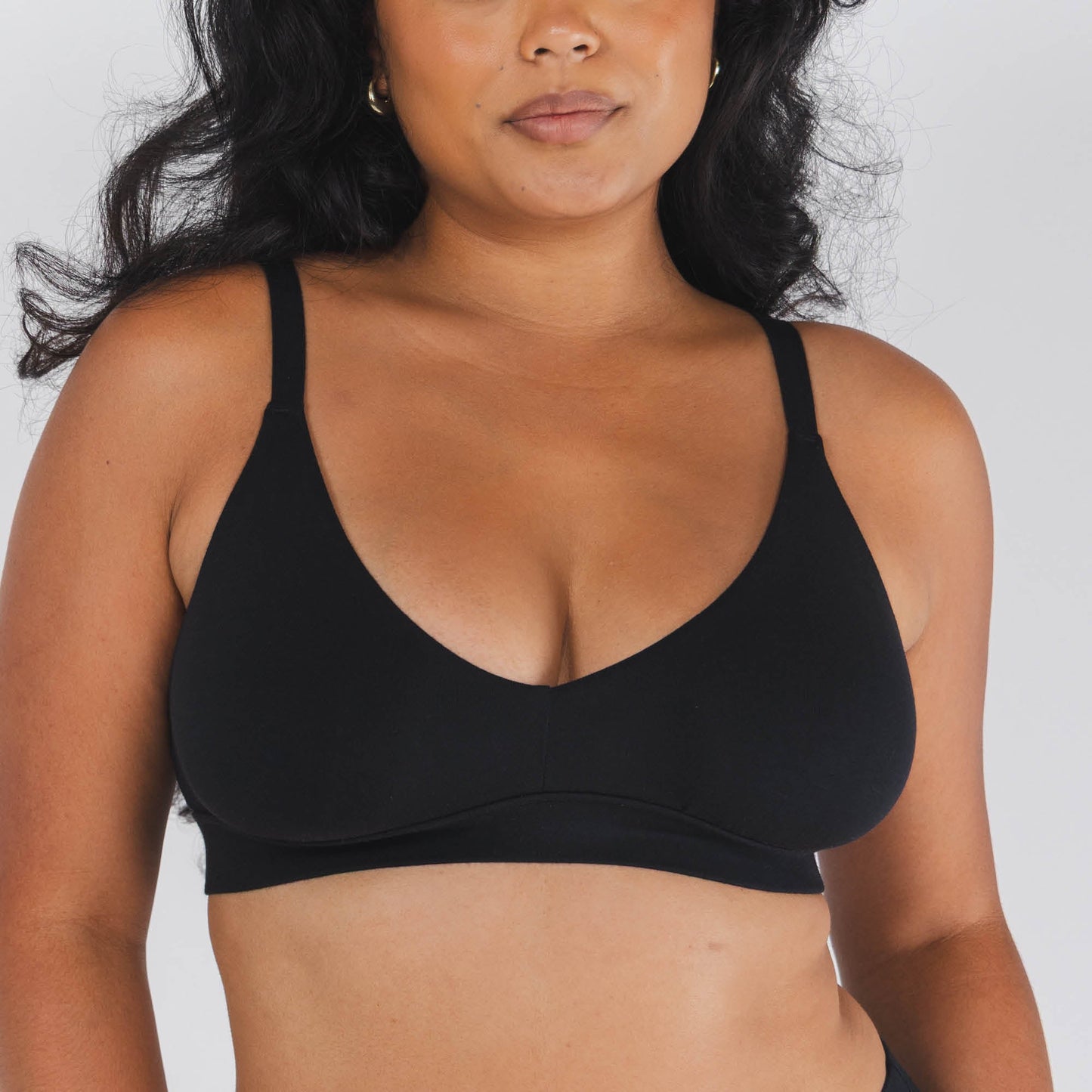 The Threat Level Midnight | Black Boob Hammock™ Plunge Bralette