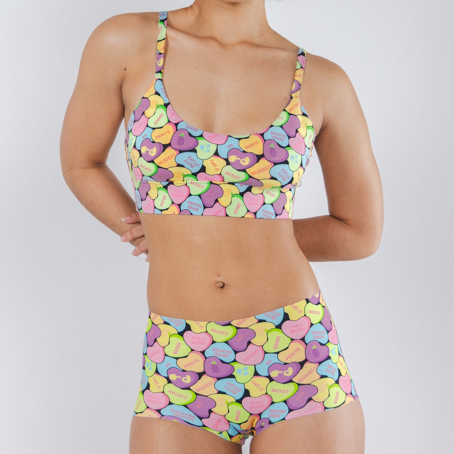 The Candy Crush | Candy Hearts Women’s Seamless Boyshort