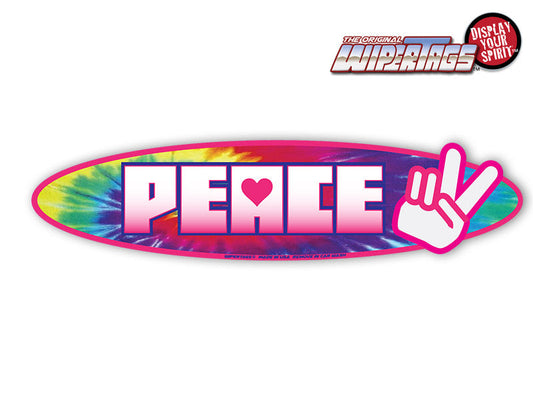 Peace Tie Dye WiperTags