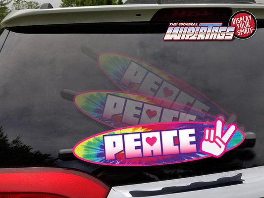 Peace Tie Dye WiperTags