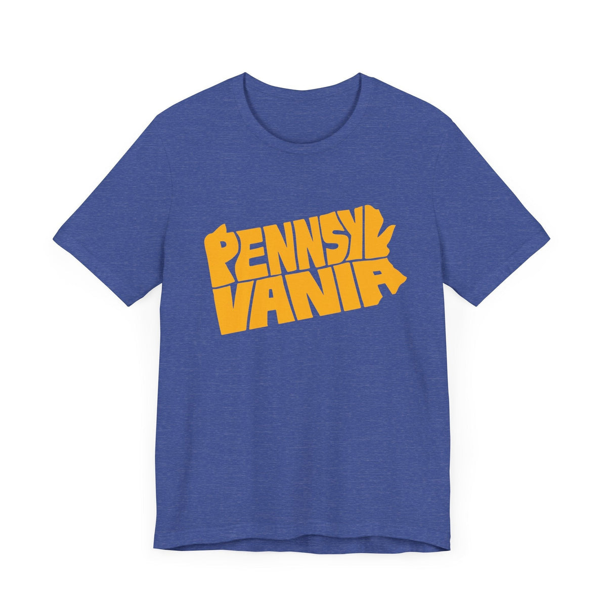 Pennsylvania State Map Typography Wordart Graphic -  Short Sleeve Tee