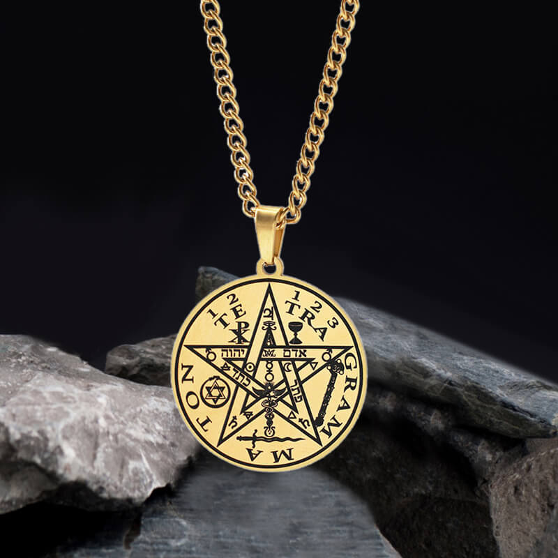 Pentagram Seal Of Solomon Stainless Steel Necklace