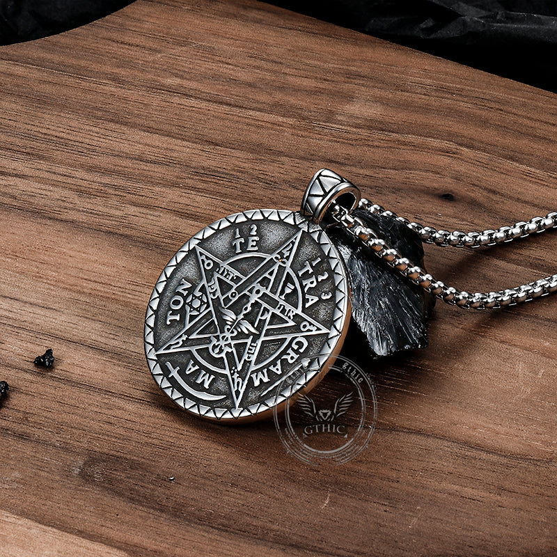 Pentagram Seal of Solomon Stainless Steel Pendant