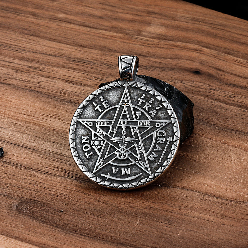 Pentagram Seal of Solomon Stainless Steel Pendant