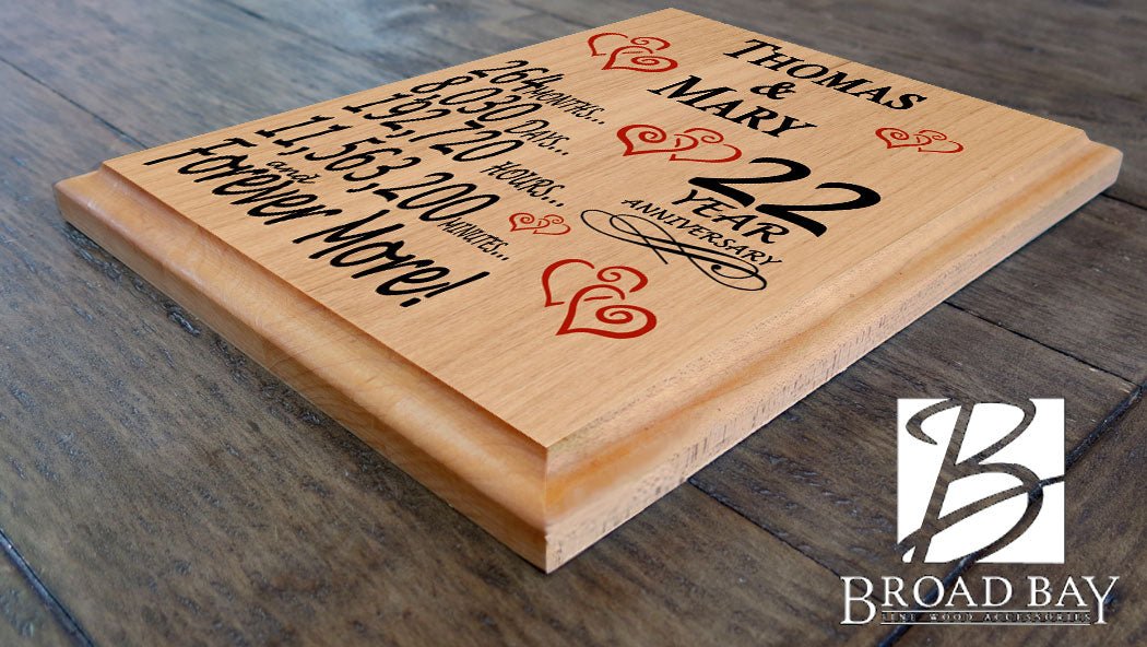 Personalized Anniversary Gift By Year Sign Custom Name & Year Gift For Couples Select Your Anniversary Year!