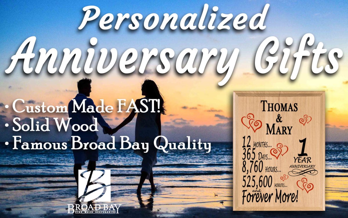 Personalized Anniversary Gift By Year Sign Custom Name & Year Gift For Couples Select Your Anniversary Year!