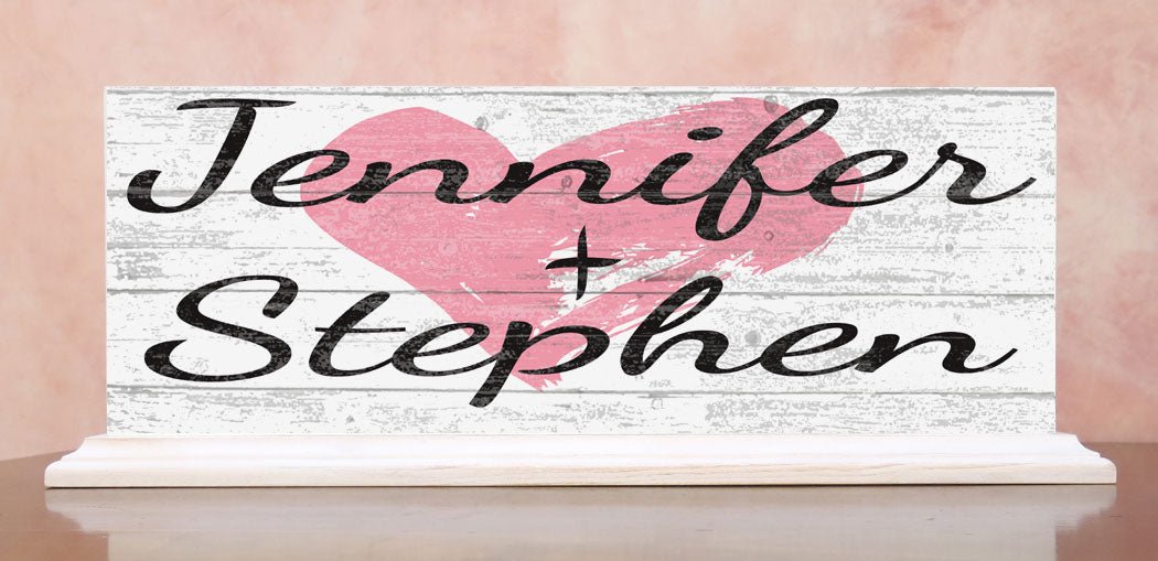 Personalized Anniversary Gift or Wedding Gift With Names Custom Sign