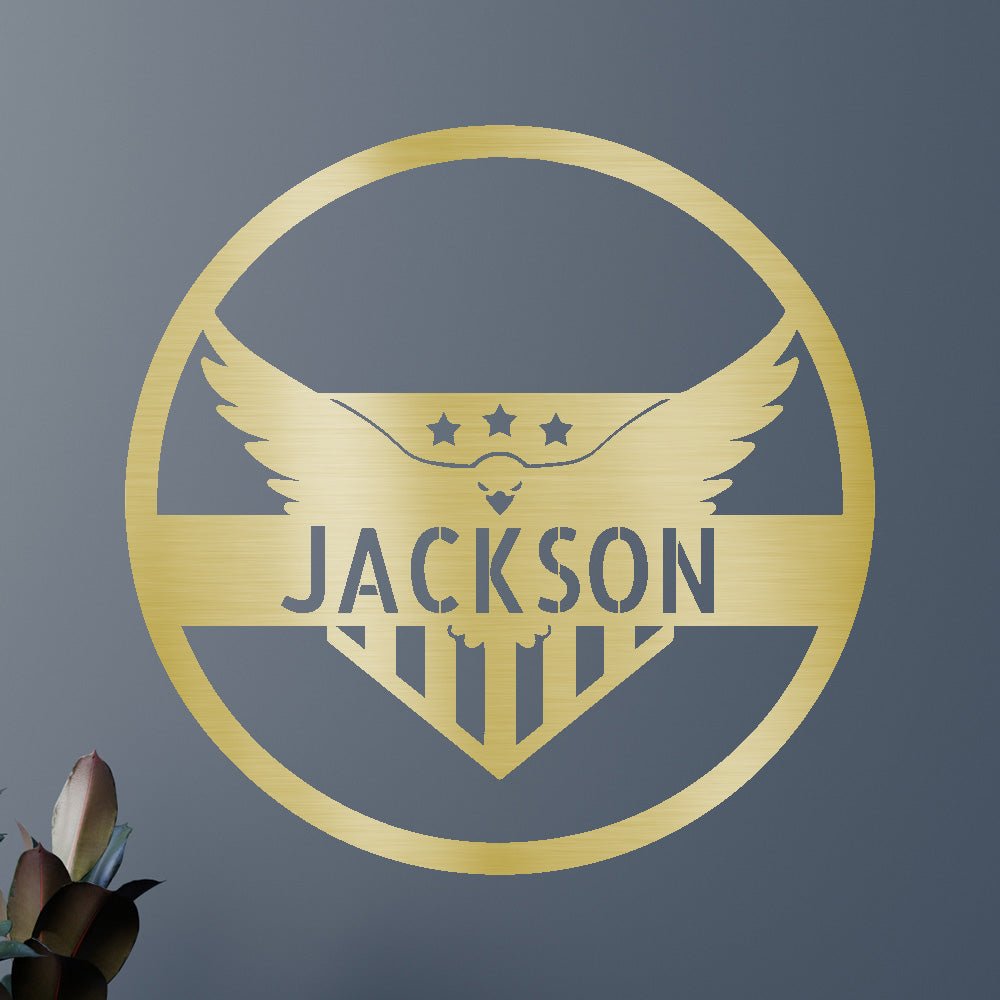 Attacking Eagle Personalized Gifts - Custom Metal Sign