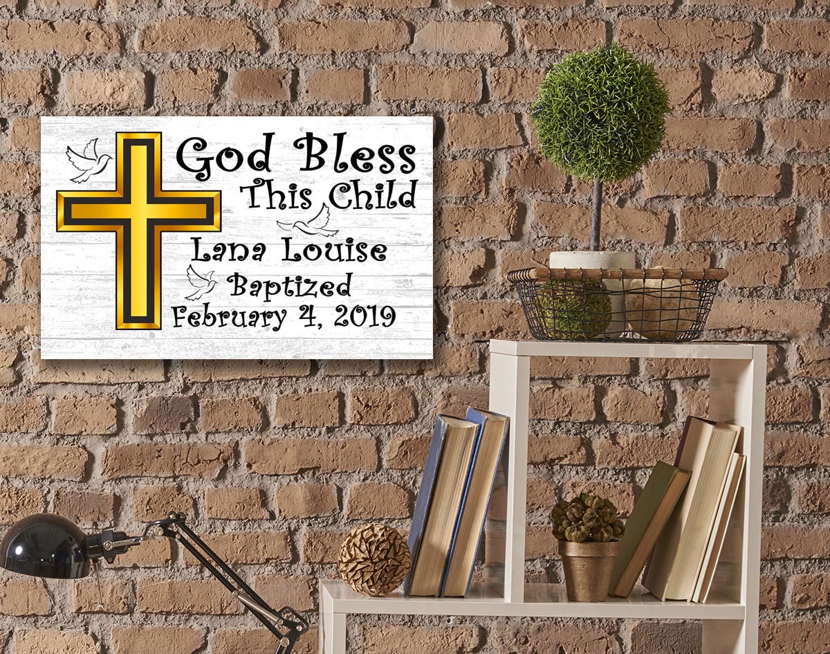 Personalized Baptism Gift Baby Christening Plaque Keepsake