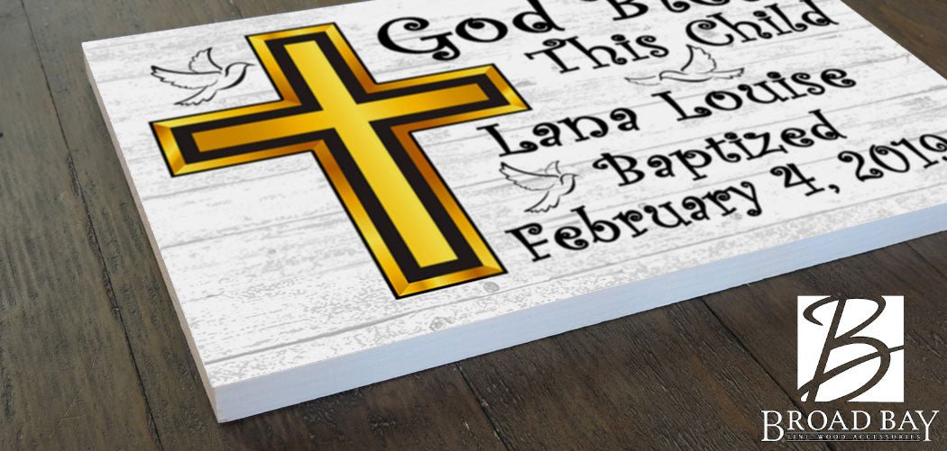Personalized Baptism Gift Baby Christening Plaque Keepsake