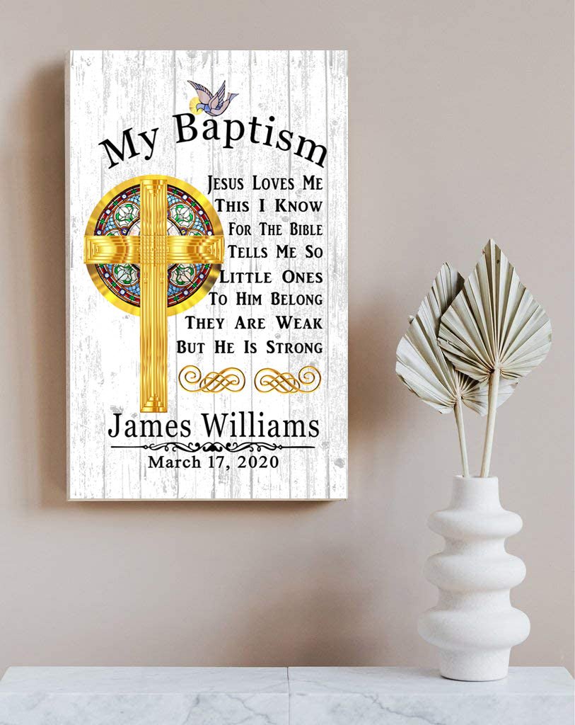 Personalized Baptism Gift Plaque -