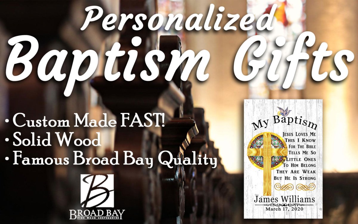 Personalized Baptism Gift Plaque -