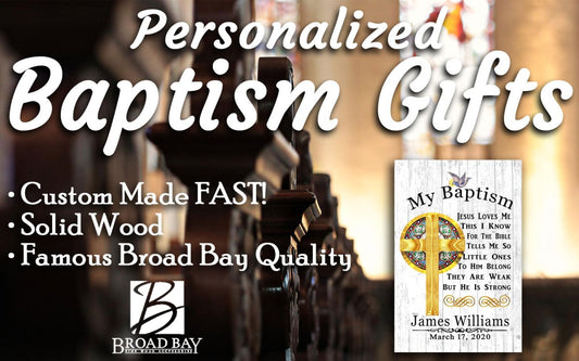 Personalized Baptism Gift Plaque -