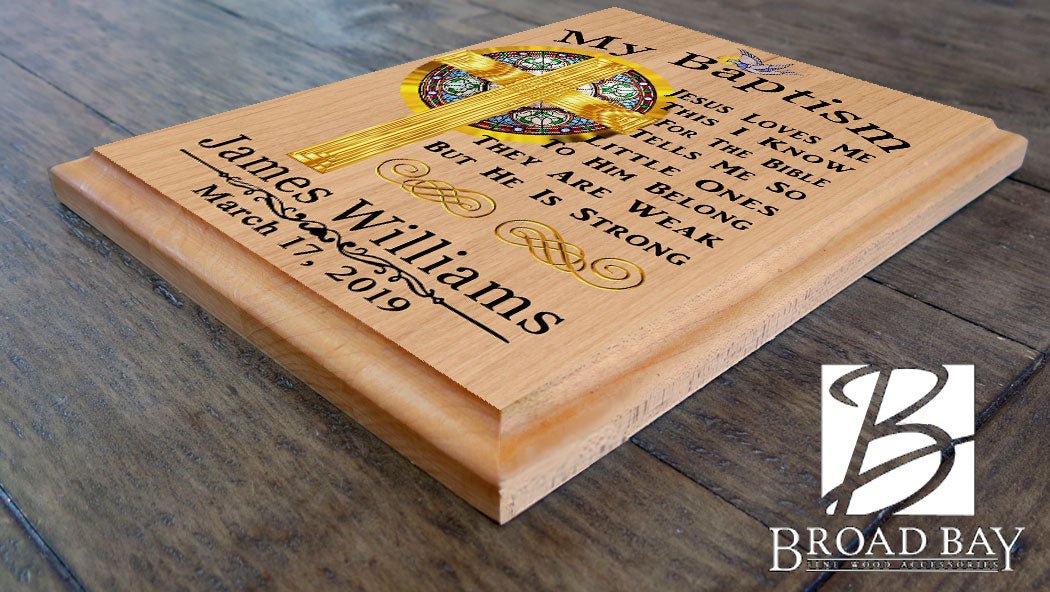 Personalized Baptism Gift Plaque