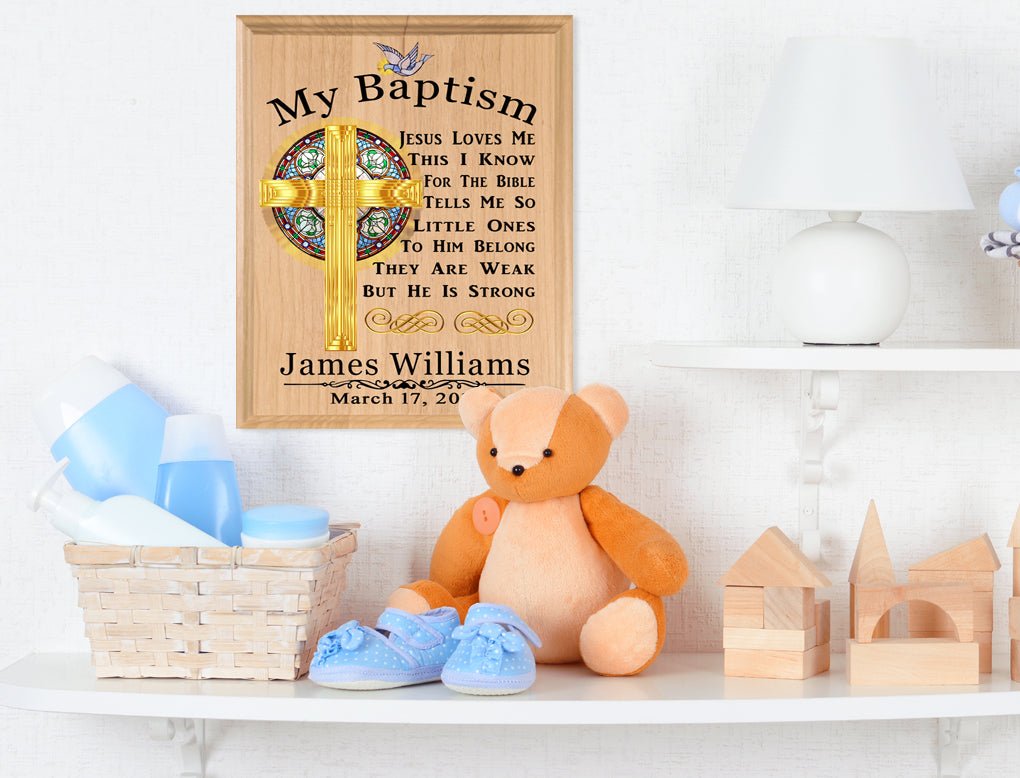Personalized Baptism Gift Plaque