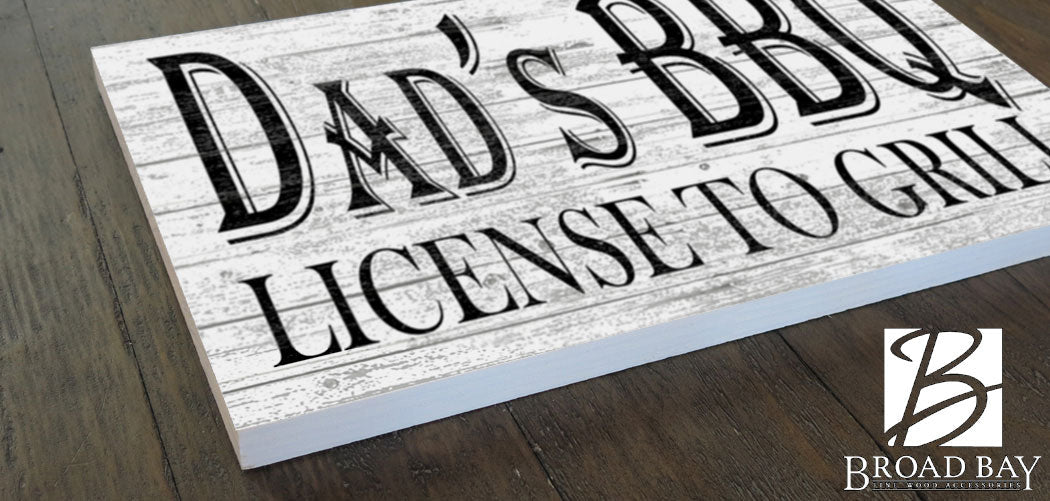 Personalized BBQ Sign Barbecue Grilling Sign Gift For Dad