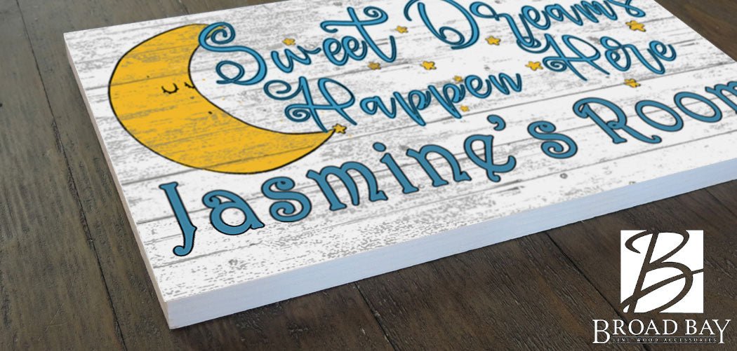 Personalized Bedroom Sign CUSTOM Sweet Dreams Boys or Girls