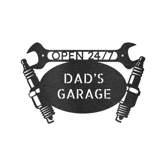 Car Dad's Garage Personalized Gifts - Custom Metal Sign