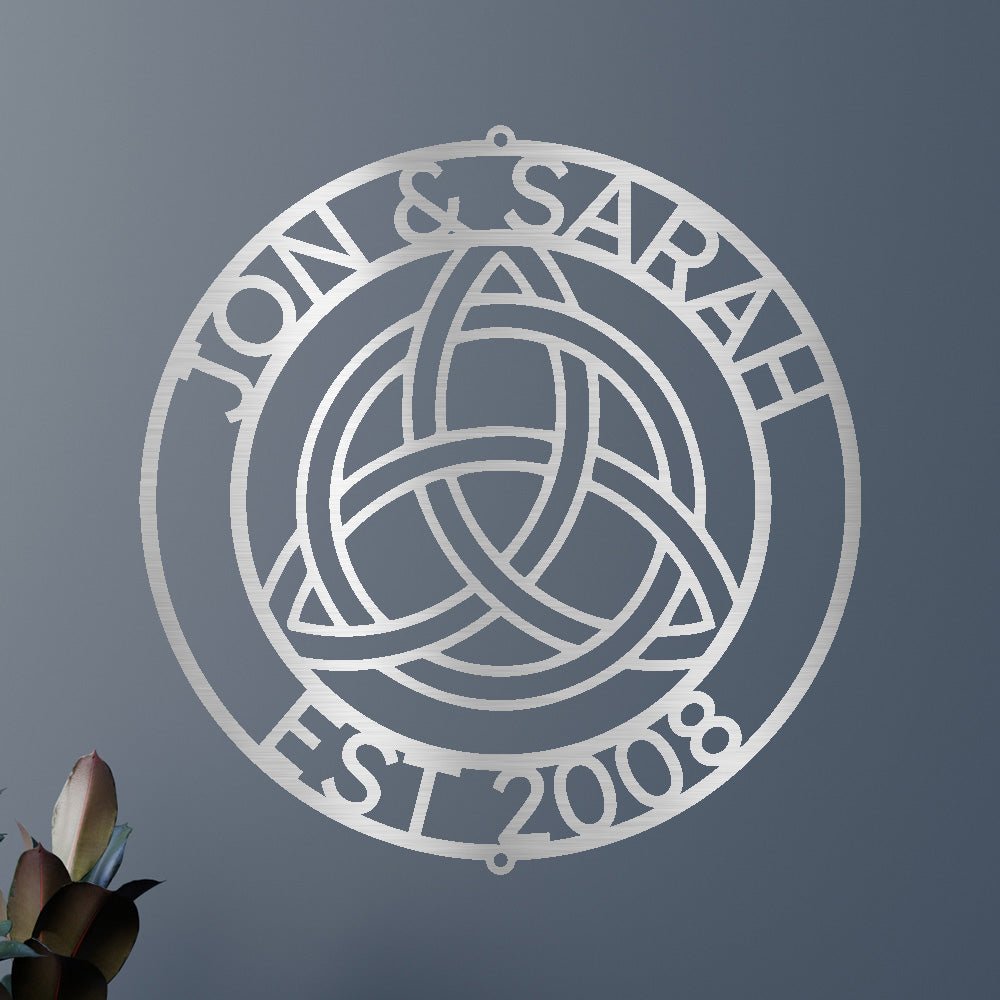 Celtic Knot Ring Personalized Gifts - Custom Metal Sign