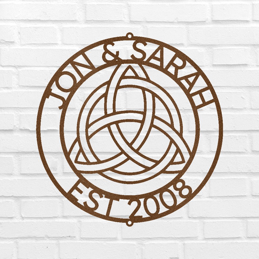 Celtic Knot Ring Personalized Gifts - Custom Metal Sign